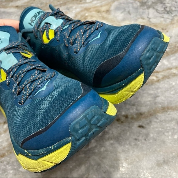 Hoka One One Challenger ATR 6 Hiking Running Shoe Blue Coral Primrose Men’s 9D main image 11
